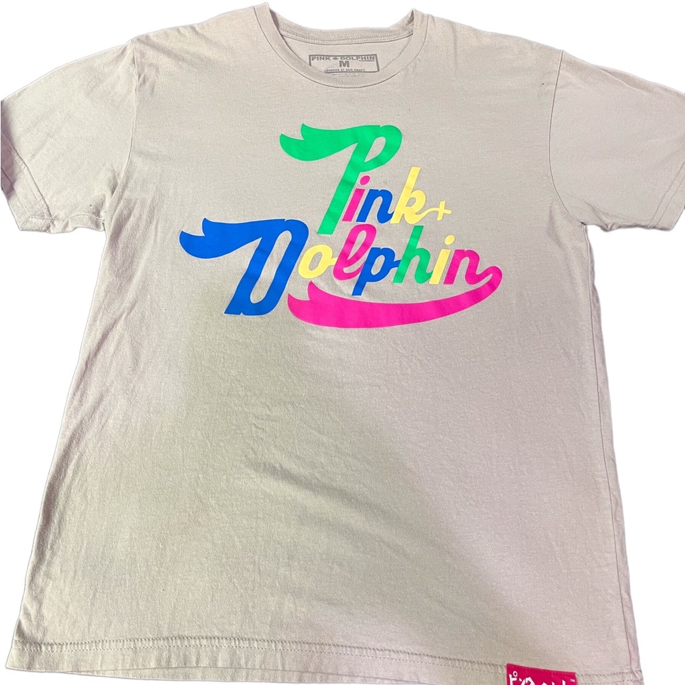 “PINK & DOLPHIN” men’s sz Large tee shirt.